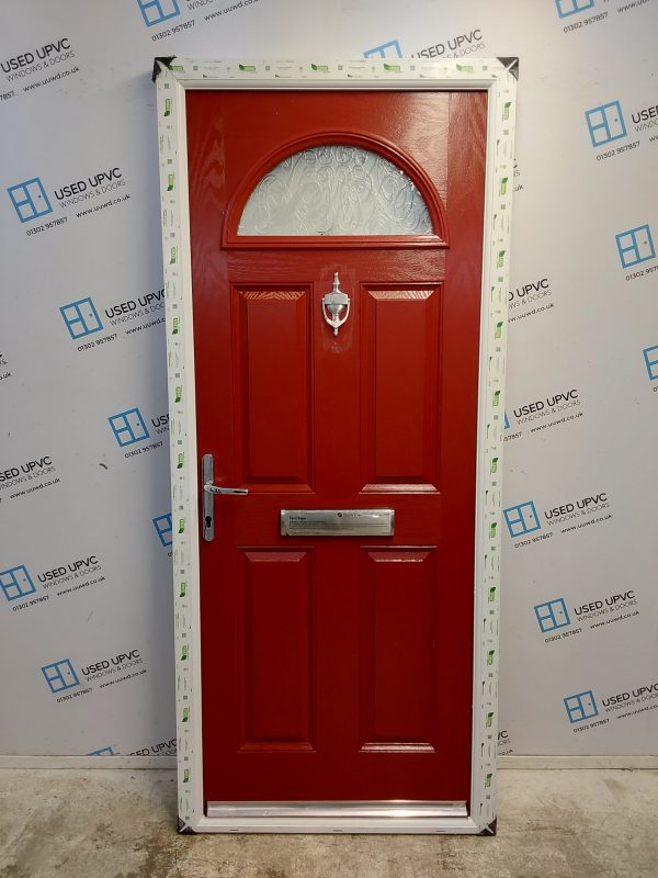 Brand New Red Composite Front Door 895mm x 2070mm C1ND56