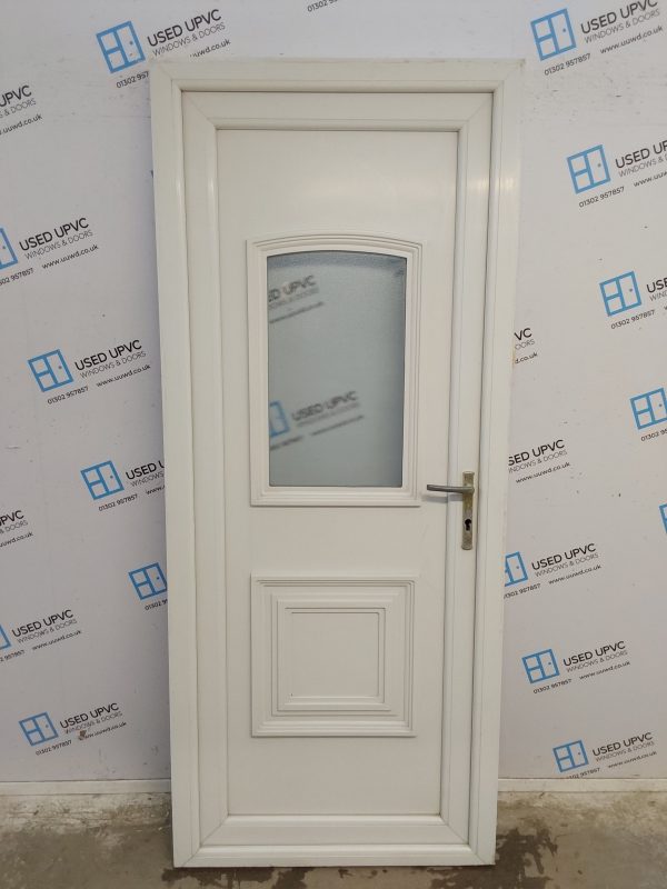 Used White Upvc Back Door 880mm x 2080mm 0645