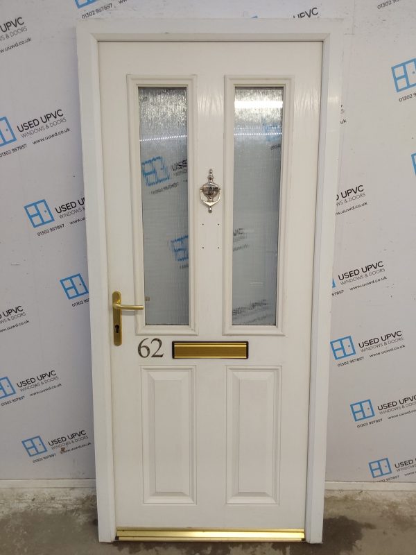 Used White Composite Front Door 925mm x 2020mm 0208