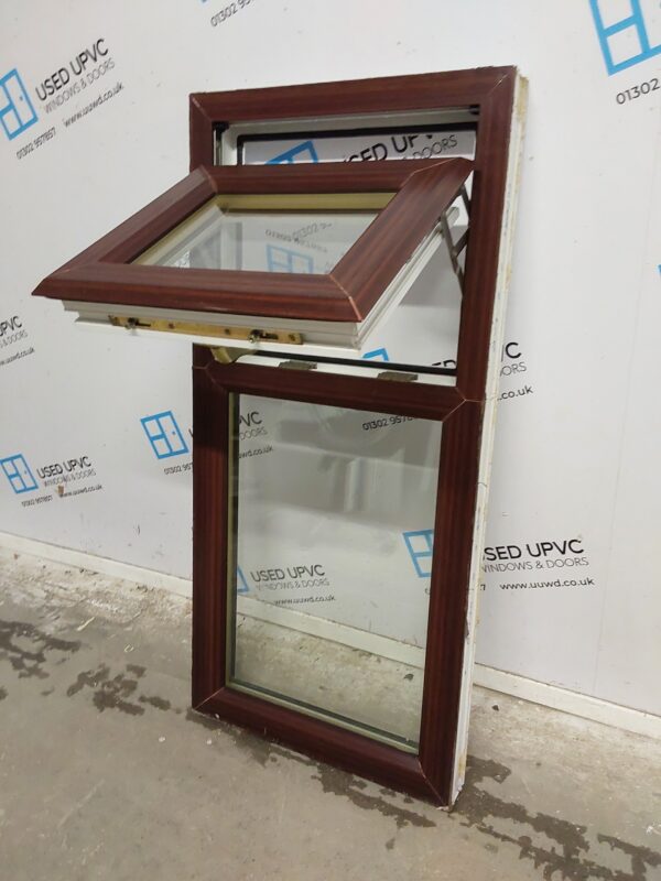 Used Woodgrain Upvc Window 480mm x 1020mm C3108 - Image 3