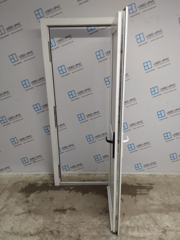 Used White Upvc Back Door 820mm x 2010mm 0672 - Image 3