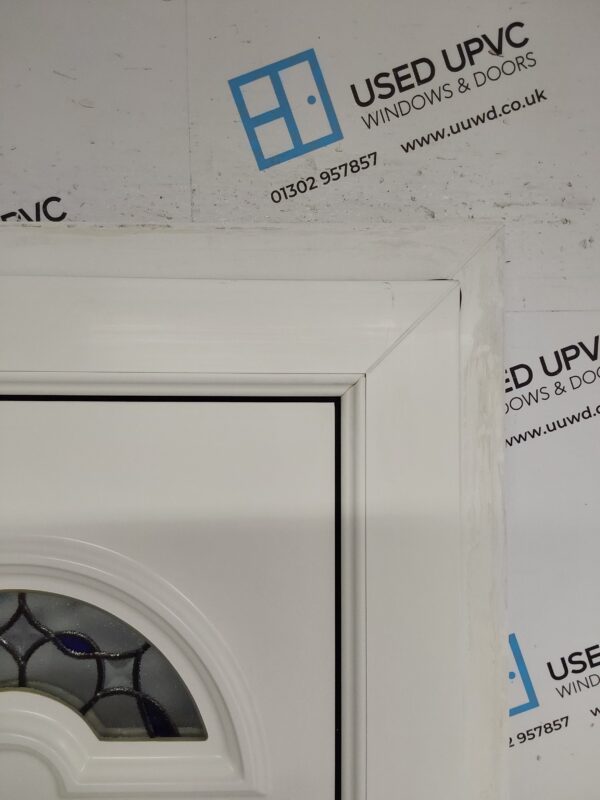 Used White Upvc Front Door 900mm x 2035mm 0622 - Image 8
