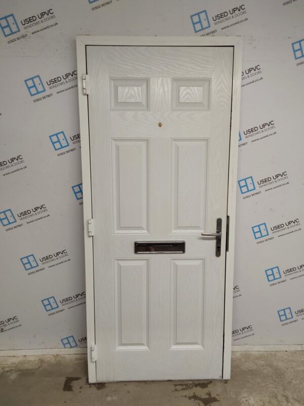Used Black Composite Front Door 905mm x 2070mm 0544 - Image 2
