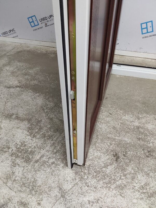 Used Woodgrain Upvc Front Door 925mm x 2055mm (Reduce To 905mm) 0491 - Image 6