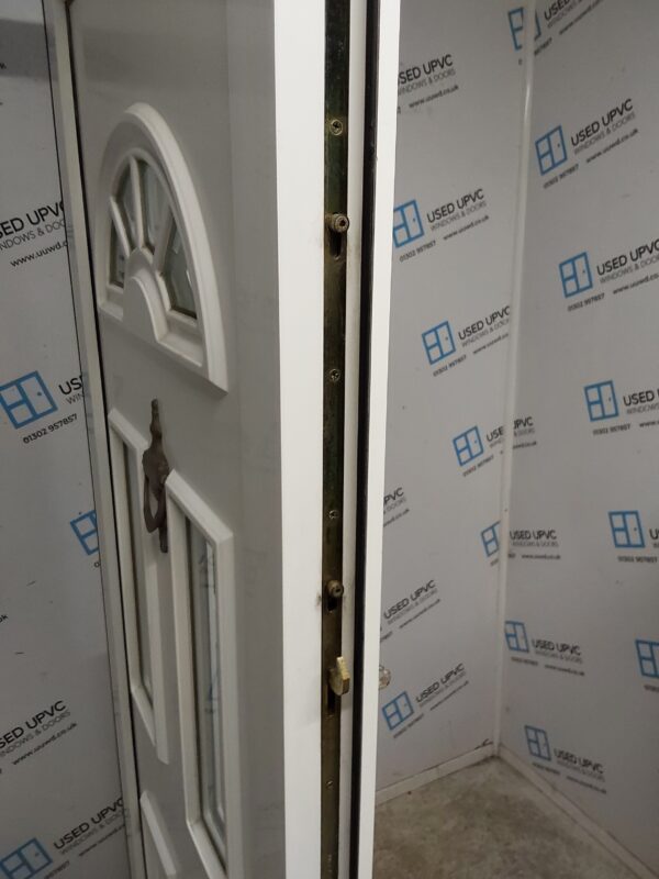 Used White Upvc Back Door And Side Panel 1110mm x 2120mm DS002 - Image 4
