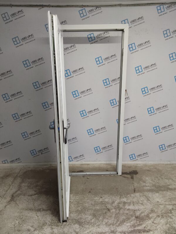Used White Upvc Front Door 915mm x 2060mm (Reduce To 890mm) 0406 - Image 3