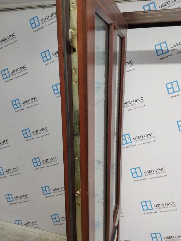 Used Woodgrain Upvc Front Door 880mm x 2090mm (Reduce To 860mm x 2080mm) 0392 - Image 4