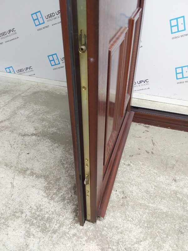 Used Woodgrain Upvc Front Door 880mm x 2090mm (Reduce To 860mm x 2080mm) 0392 - Image 6