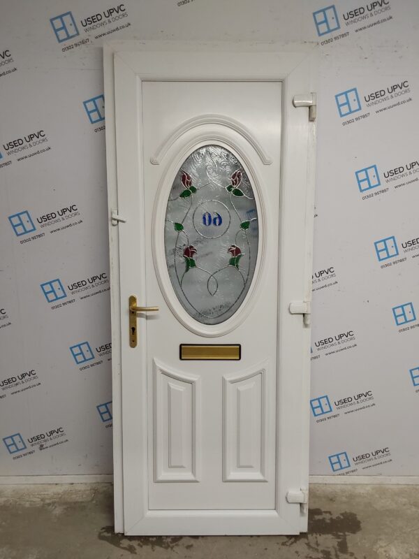 Used White Upvc Front Door 850mm x 2065mm 0369 - Image 2