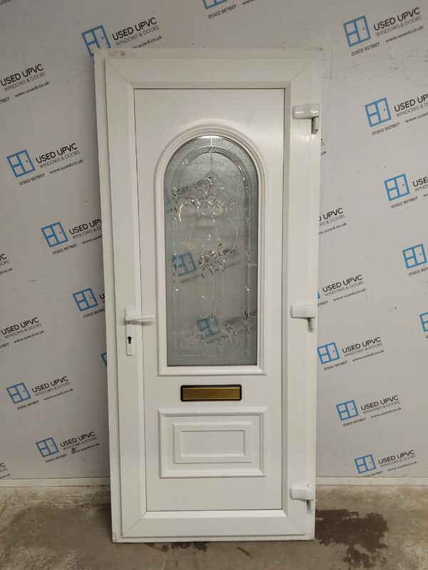 Used White Upvc Front Door 900mm x 2090mm 0283 - Image 2
