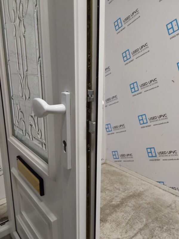 Used White Upvc Front Door 900mm x 2090mm 0283 - Image 5