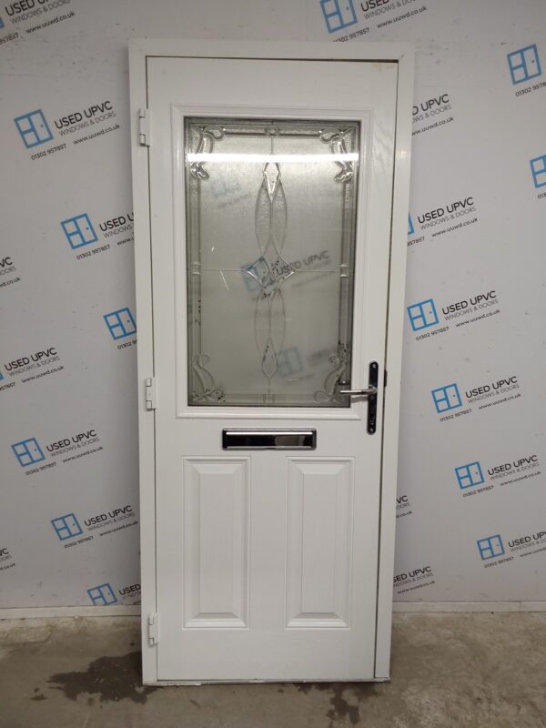 Used Dark Blue Composite Front Door 845mm x 2070mm 0263 - Image 2