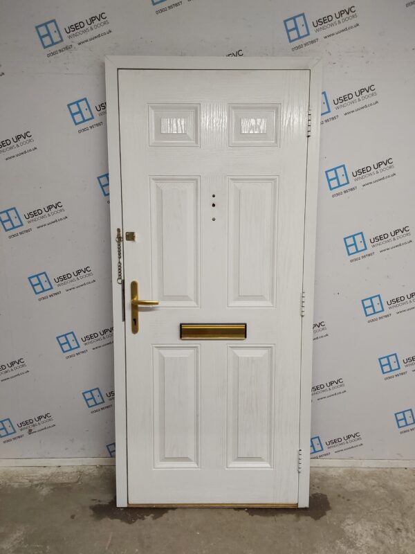 Used White Composite Front Door 910mm x 2030mm 0552 - Image 2