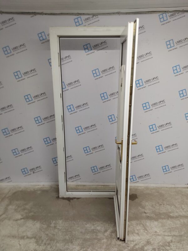 Used White Upvc Front Door 885mm x 2135mm 0547 - Image 3