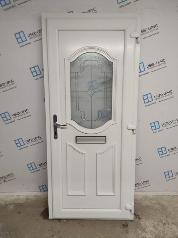 Used White Upvc Front Door 895mm x 2020mm 0188 - Image 2