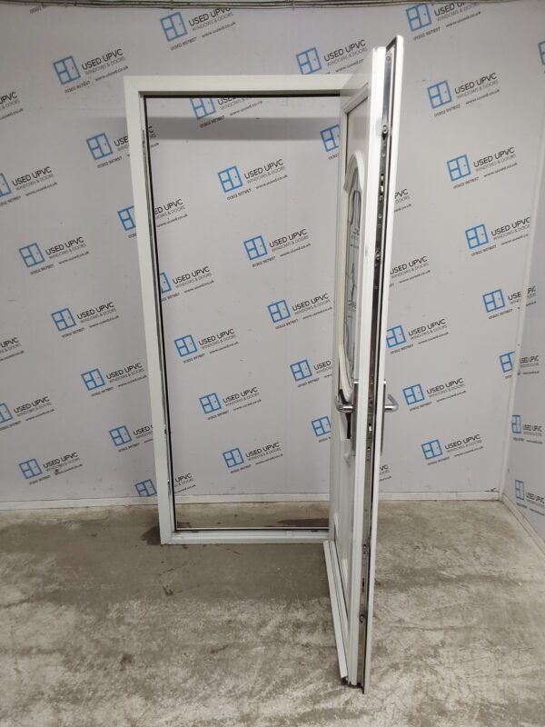 Used White Upvc Front Door 895mm x 2020mm 0188 - Image 3