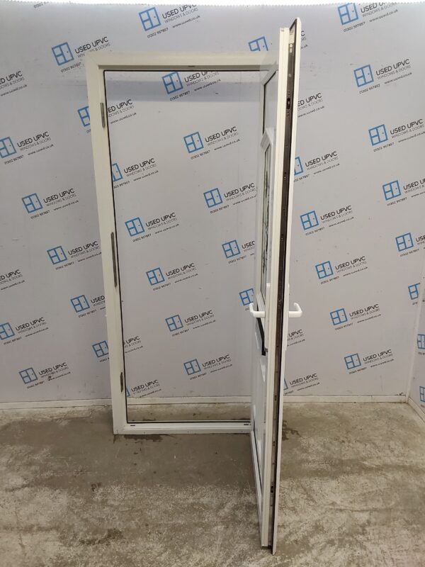 Used White Upvc Front Door 920mm x 2055mm (Reduce To 900mm) 0159 - Image 3