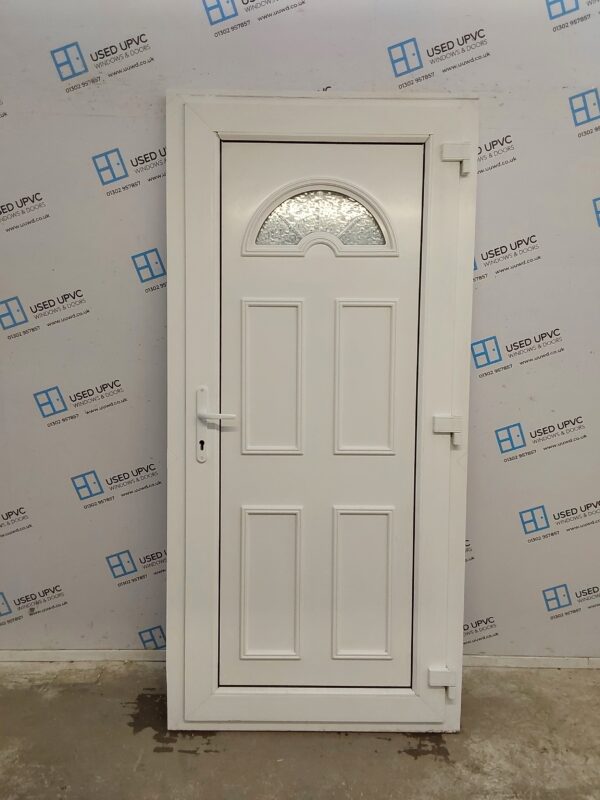 Used White Upvc Back Door 970mm x 2050mm 0554 - Image 2