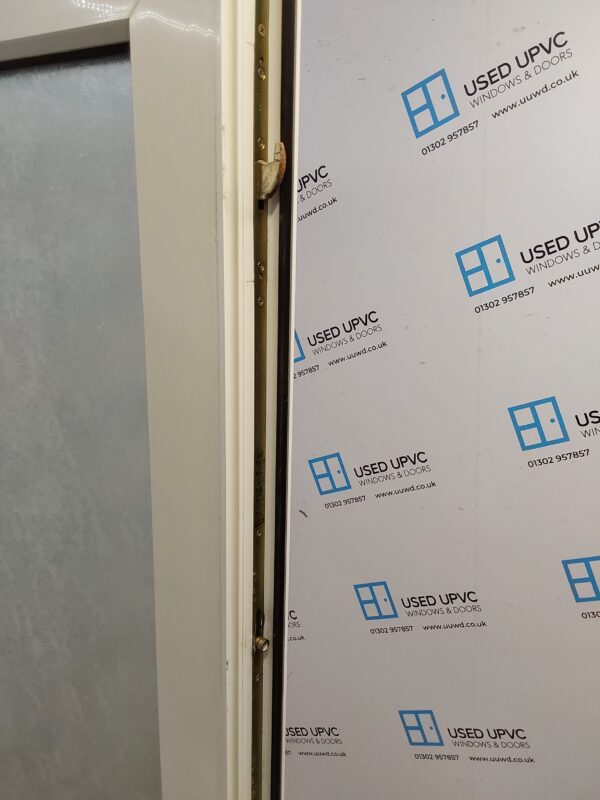 Used White Upvc Back Door 900mm x 2060mm (Reduce To 1990mm) 0120 - Image 4