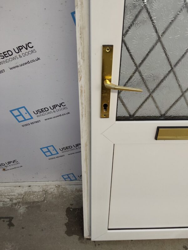 Used White Upvc Front Door 915mm x 2050mm 0106 - Image 7