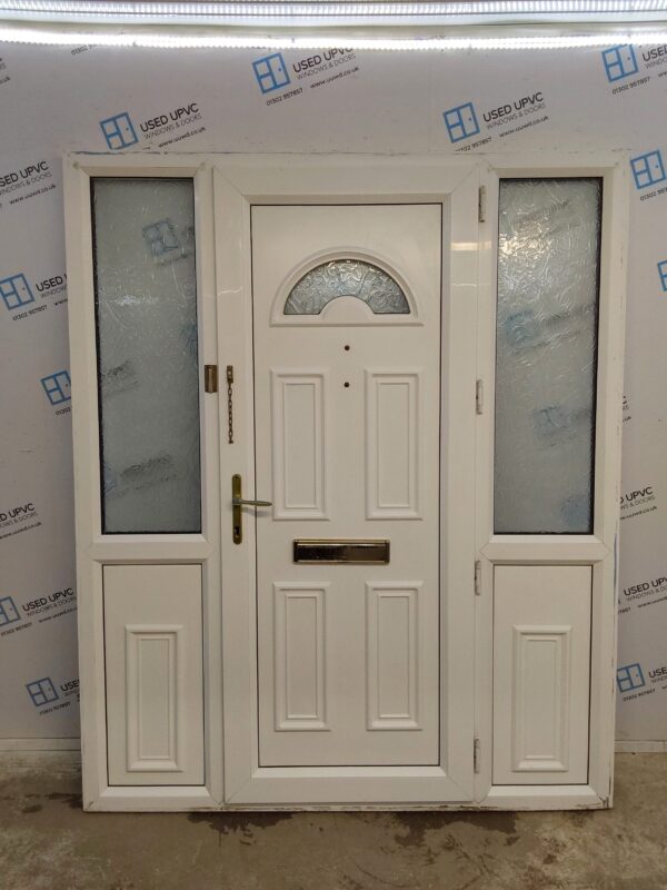Used White Upvc Front Door And Side Panels 1700mm x 2065mm DS015 - Image 2