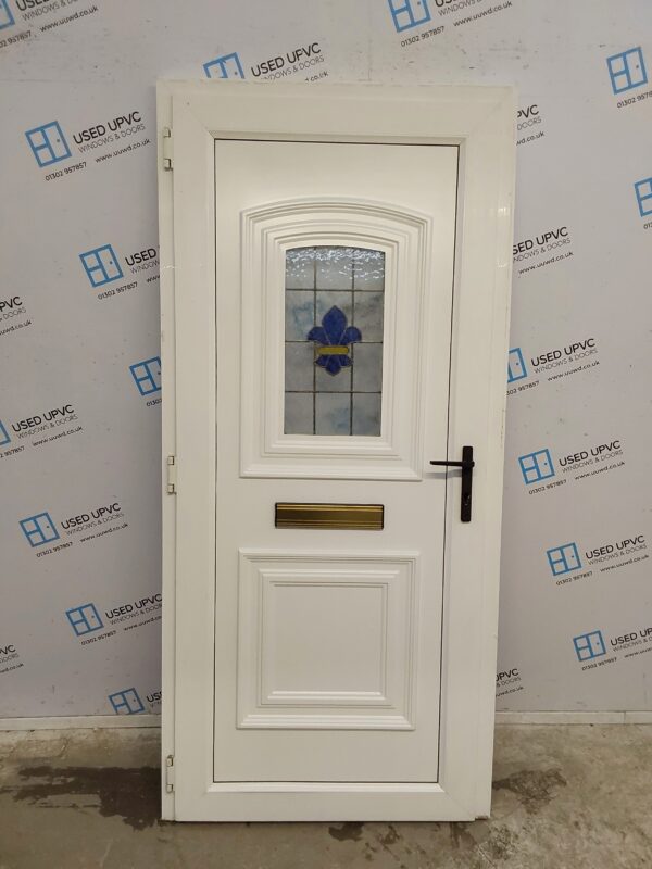 Used White Upvc Front Door 920mm x 1990mm 0078 - Image 2