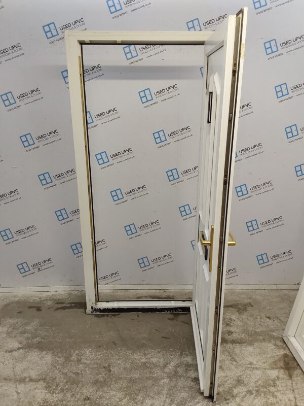 Used White Upvc Front Door 935mm x 2010mm (Reduce To 895mm) 0054 - Image 3