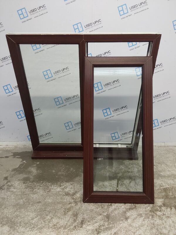 Used Woodgrain Upvc Window 1155mm x 1240mm LW0101 - Image 3