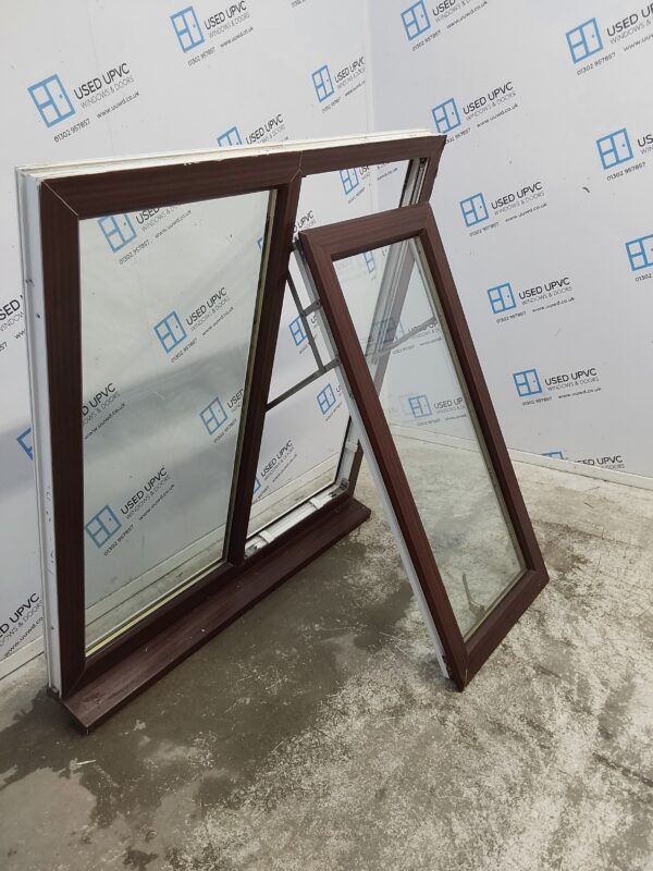 Used Woodgrain Upvc Window 1155mm x 1240mm LW0101 - Image 4
