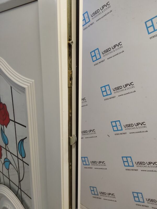 Used White Upvc Back Door 880mm x 2015mm 0830 - Image 4