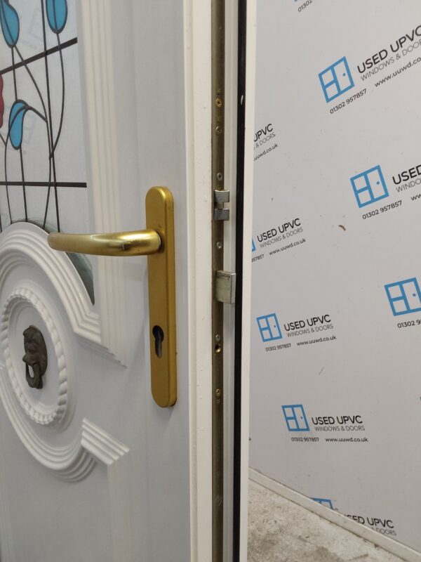 Used White Upvc Back Door 880mm x 2015mm 0830 - Image 5