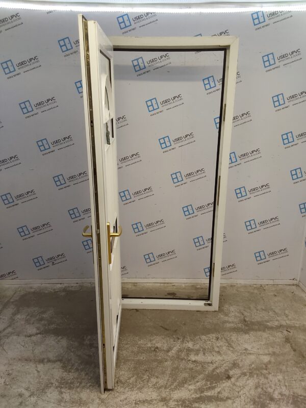 Used White Upvc Front Door 905mm x 2075mm 0781 - Image 3