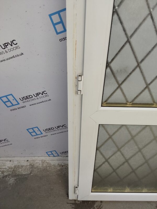 Used White Upvc Back Door 870mm x 2025mm (Reduce To 820mm) 0755 - Image 7