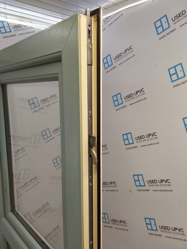Used Duck Egg Blue Upvc Stable Door 960mm x 2030mm 0637 - Image 6