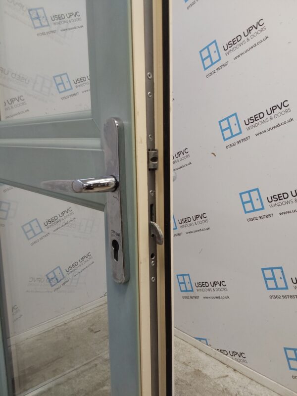 Used Duck Egg Blue Upvc Stable Door 960mm x 2030mm 0637 - Image 7