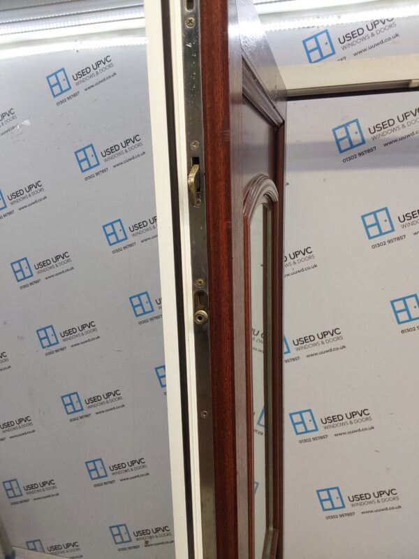 Used Woodgrain Upvc Front Door 900mm x 2080mm 0562 - Image 4