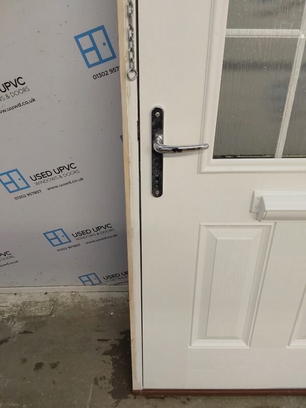 Used Black Composite Front Door 1000mm x 2090mm 0525 - Image 7