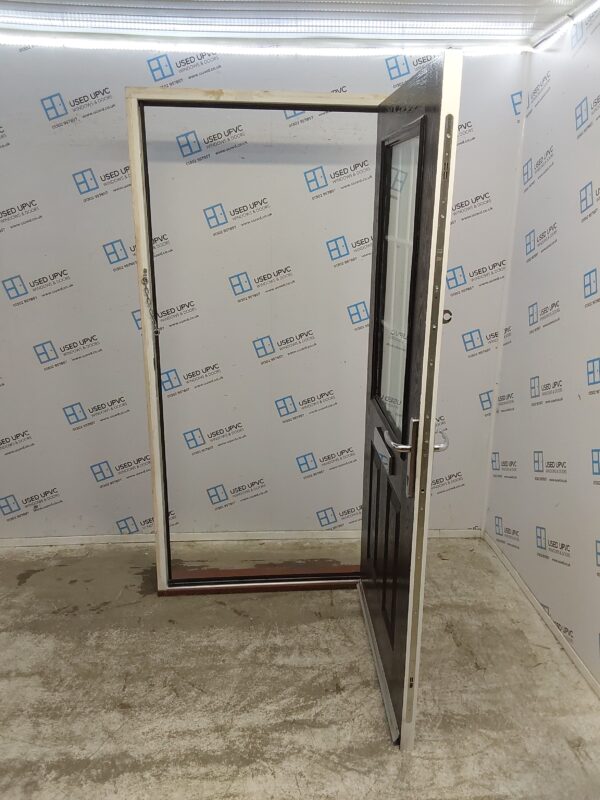Used Black Composite Front Door 1000mm x 2090mm 0525 - Image 3