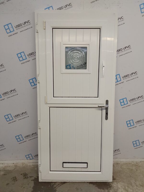 Used White Upvc Stable Door 900mm x 2000mm 0441 - Image 2