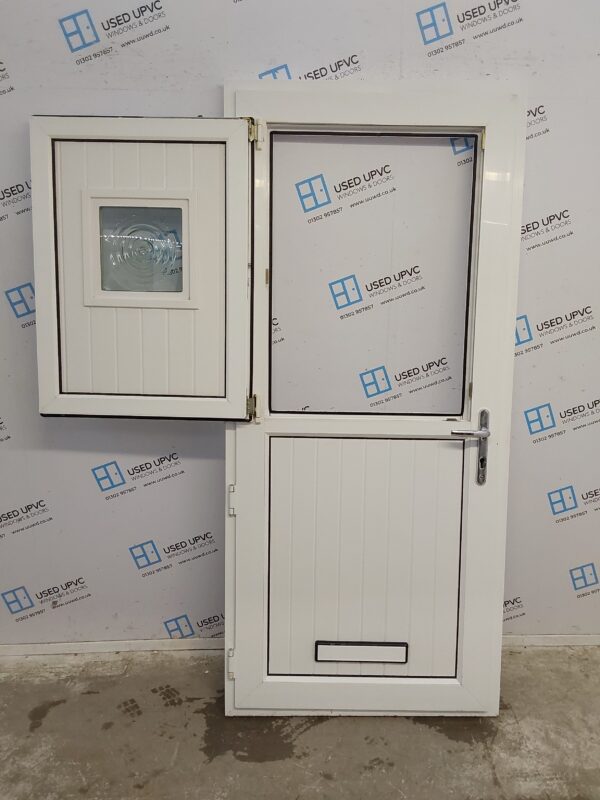Used White Upvc Stable Door 900mm x 2000mm 0441 - Image 8