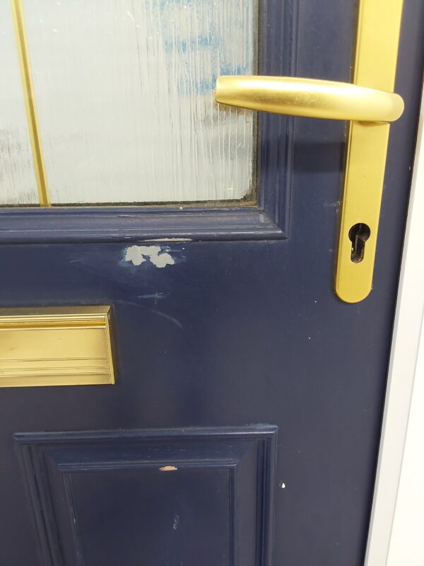 Used Dark Blue Composite Front Door 920mm x 2025mm 0424 - Image 9