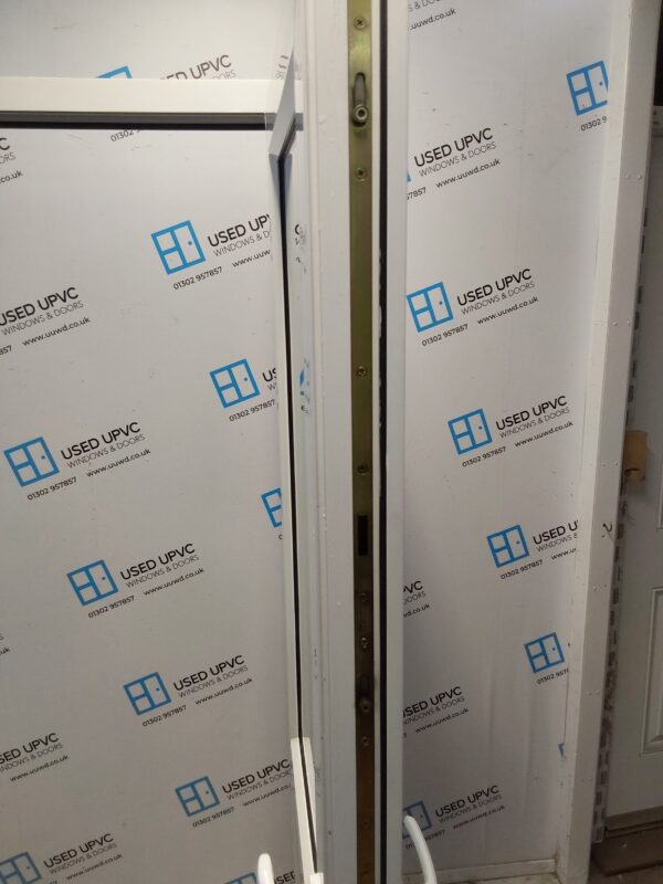 Used White Upvc Back Door 835mm x 2020mm 0286 - Image 4