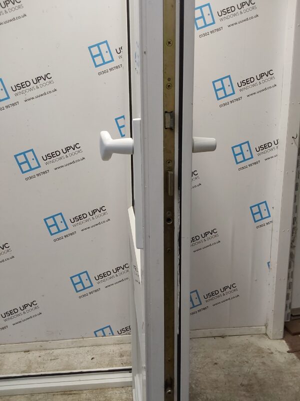 Used White Upvc Back Door 835mm x 2020mm 0286 - Image 5