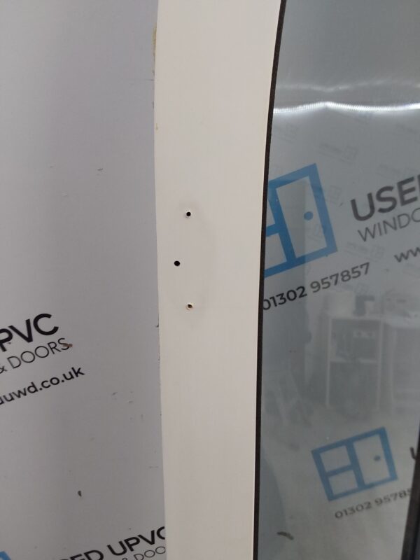 Used White Upvc French Doors With Side Panels And Toplight 1560mm x 2285mm EA4 - Image 7