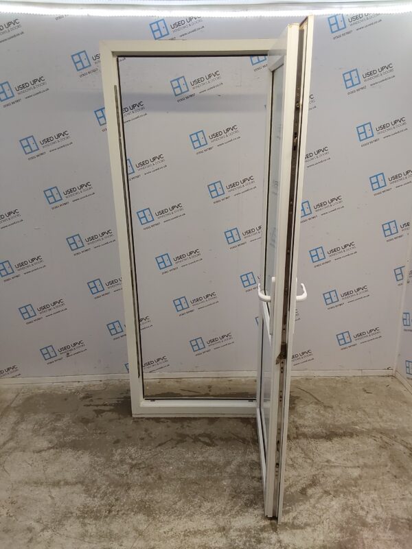 Used White Upvc Back Door 855mm x 2090mm 0027 - Image 3