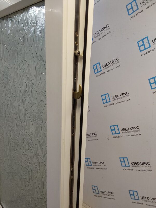 Used White Upvc Back Door 855mm x 2090mm 0027 - Image 4