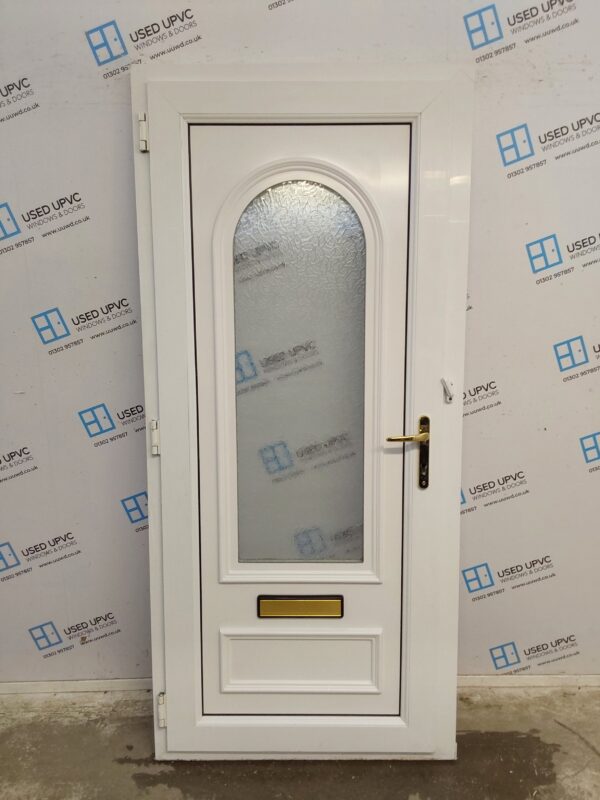 Used White Upvc Front Door 940mm x 2060mm 0764 - Image 2