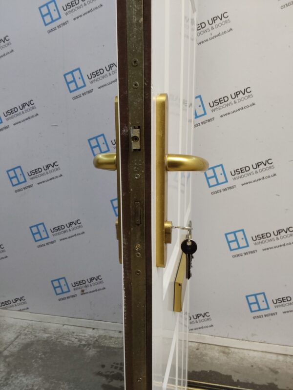 Used White Upvc Front Door 850mm x 2015mm 0822 - Image 5