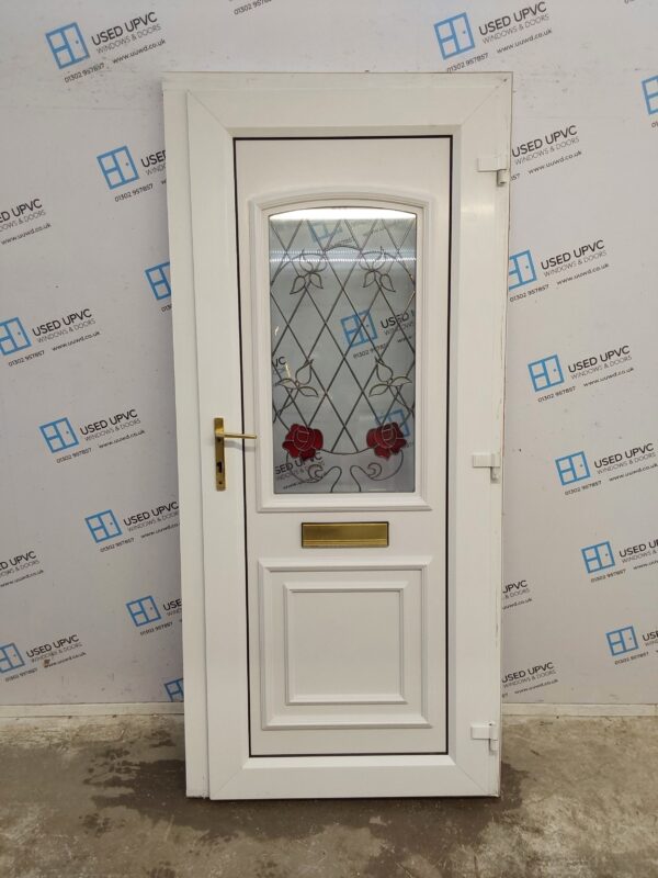 Used White Upvc Front Door 940mm x 2070mm 0583 - Image 2