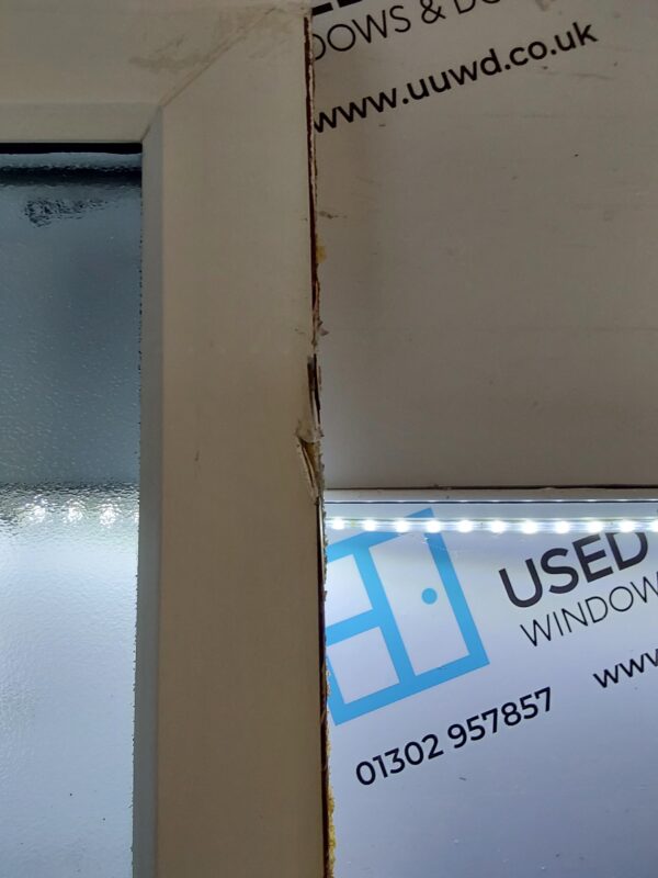 Used White Upvc Front Door And Toplight 820mm x 2505mm 0822 - Image 7